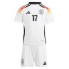 Officiële Voetbalshirt + Korte Broek Duitsland Wirtz 17 Thuis EK 2024 - Kids